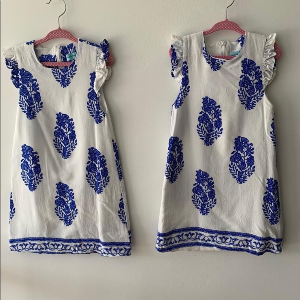 Block print dresses for twins. Price is for 1.